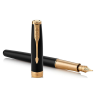 Перьевая ручка PARKER ESSENTIAL SONNET LAQUE BLACK GT F 1931527